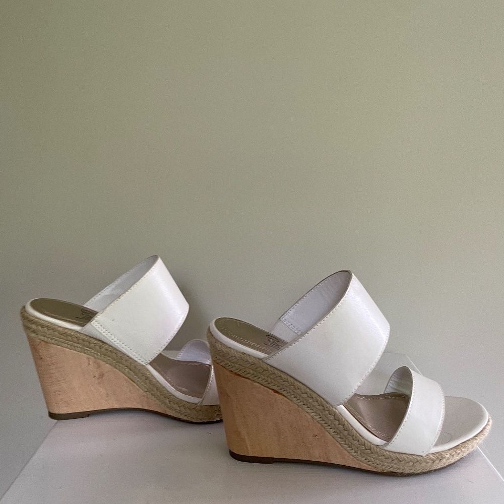 Impo  brand white wedge women’s shoes. Size 8